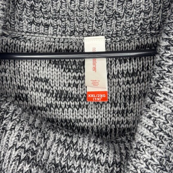 Long Knit Grey Sweater Blouse - Picture 3 of 4